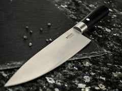 Coltello da chef damasco nero da 157 mm | Cucina boker